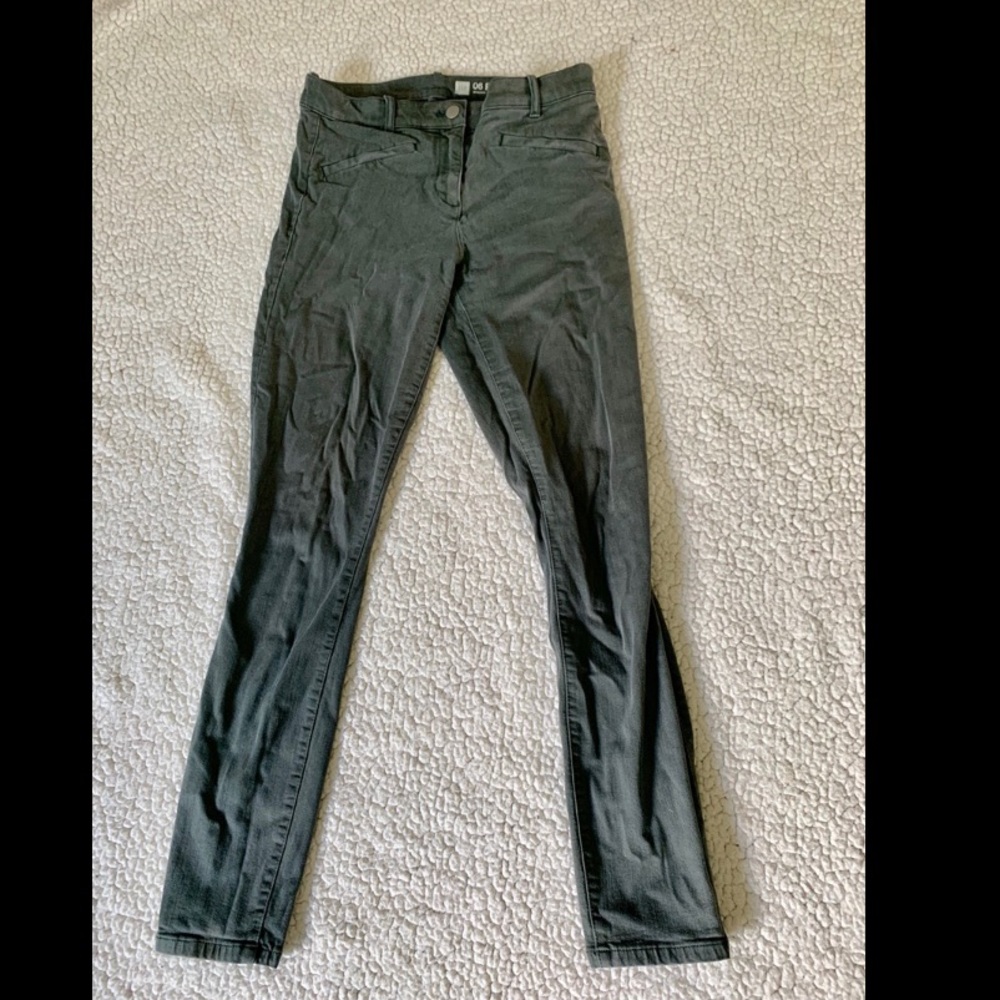 The Gap army green skinnys